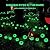 BeHiller Halloween Decorations Outdoor Solar Scary Eyeball Lights,2PACKS 12LED Green Eyeball Swaying Firefly Lights,Waterproof Solar Halloween Path Lights for Yard/Garden/Lawn/Party Decor