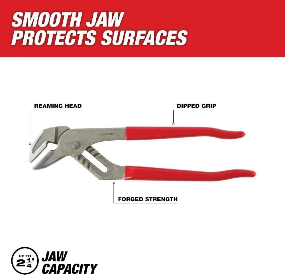 48-22-6552 for Milwaukee 12" Smooth Jaw Pliers w/Ergonomic Handles