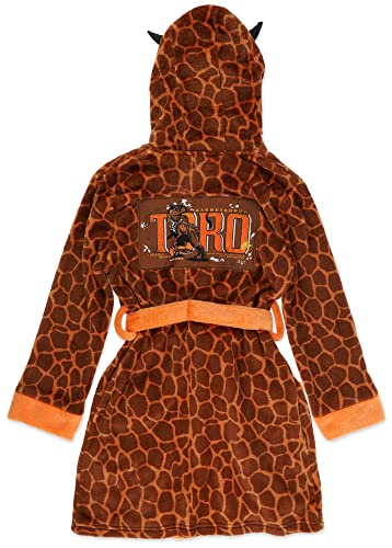 Jurassic World Boys Hooded Robe, Size 8, Brown Print #TOP2