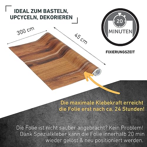 Möbelfolie Venilia Klebefolie in Eiche Rustikal für DIY-Projekte