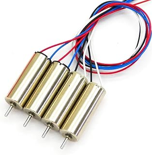 SpeedyFPV 4pcs 720 Brushed Coreless Motors - High Performance 7x20mm Set with 1mm Shaft (2X CW / 2X CCW) for RC Drones and Quadcopters