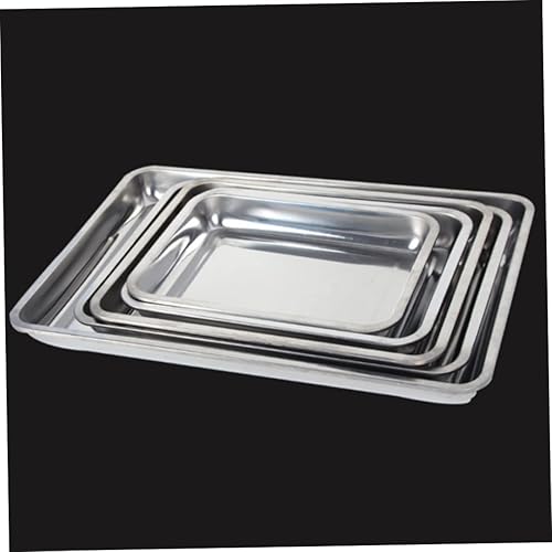 Miniatura 4 de 2 bandejas para hornear de acero inoxidable, bandejas para horno, tostadora, parrilla.