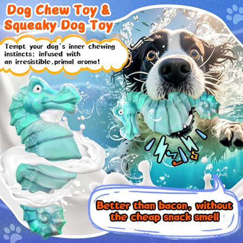Image of Jeefome Dog Chew Toys for Aggressive Chewers: Tough DogToys for Large Dogs -Indestructible Toys for All Breeds-Squeaky Dog Toys for Aggressive Chewers /Super Chewers /Heavy Duty