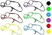 Shinkoda Kids Glasses Strap and Ear Grip Kit, Safety Eyeglasses Holder Lanyard Cord Adjustable Eyewear Retainer for Little Boys Girls Baby(3-8 Years), Value Pack of 6 Bright Color