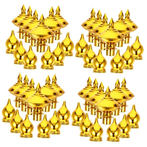Hemobllo 4 Set Testa Di Pennone Asta Della Bandiera Ornamento Terminale Pennone Hardware Pennone Ornamenti Per Pennoni Topper Bandiera Per Bandiera Da Giardino Plastica 12 Pezzi * 4