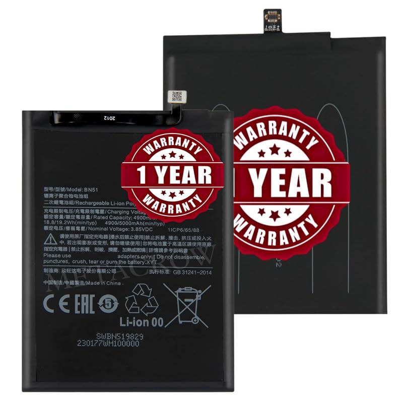 Image of Original BN51 Battery Compatible for Xiaomi Redmi 8 | Redmi 8A - (5000mAh) - 1 Year Warranty JK1