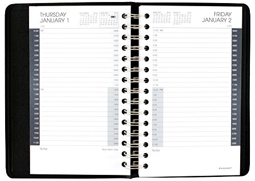 At-A-Glance 24-Hour Daily Appointment Book 2015, 4.88 X 8 Inch Page Size, Black (7020305) #TOP2