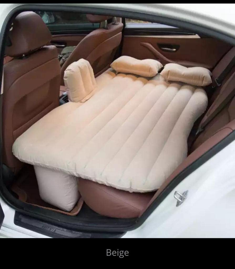 Yameem يميمCar Travel Inflatable Air Mattress Back Seat - Car Bed Back Seat Inflatable Air Mattress With 2 Air Pillows car bed, Air Mattress with 2 Pillows for Outdoor Camping