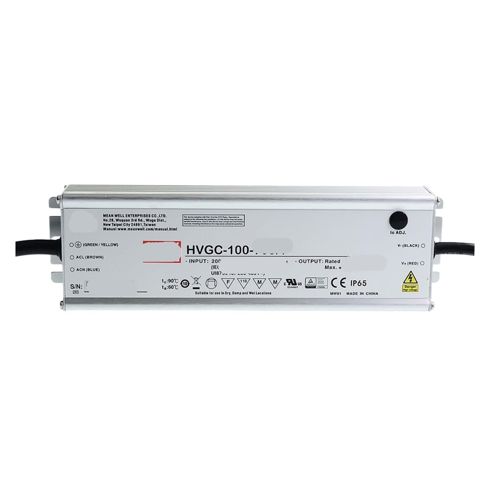 Alimentation HVGC-100-700A de 100W avec entrée 528V pour la protection de vos LED