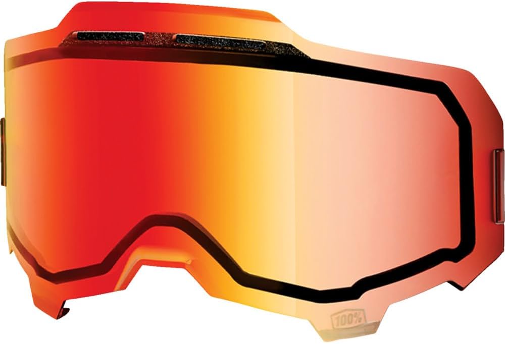 100% ARMEGA Goggle Replacement Lens - Injected Dual Pane Vented Mirror - Compatible with ARMEGA Goggles Only