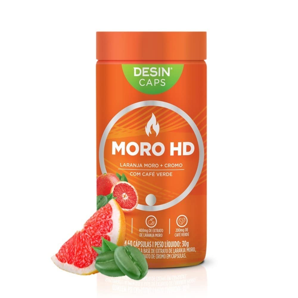 Moro HD Laranja Moro, Café verde e Cromo (60 cápsulas) : Amazon