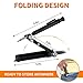 Newisdomake Multi-Function Scribing Tool, Construction Aluminum Alloy Scribe Tool with Deep Hole Pencil for DIY Woodworking, Compass Contour Gauge, Floor Corner Line Maker