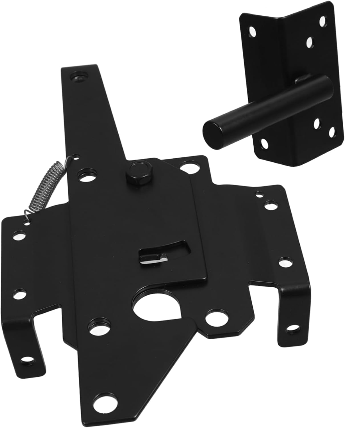 jojofuny Heavy Duty Gate Latch Self-Locking Feature for Wooden Fences Versatile Outdoor Security for Pool Garden and Barn Gates