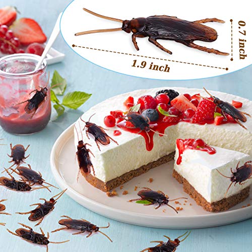 Wirrabilla Pretty Realistic 50Pcs Fake Roaches, Fake Cockroaches Great Way To Play A Prank, Faux Cockroaches Lifelike Creepy Perfect For Halloween Project, Tricking People, Kid Playing #TOP3