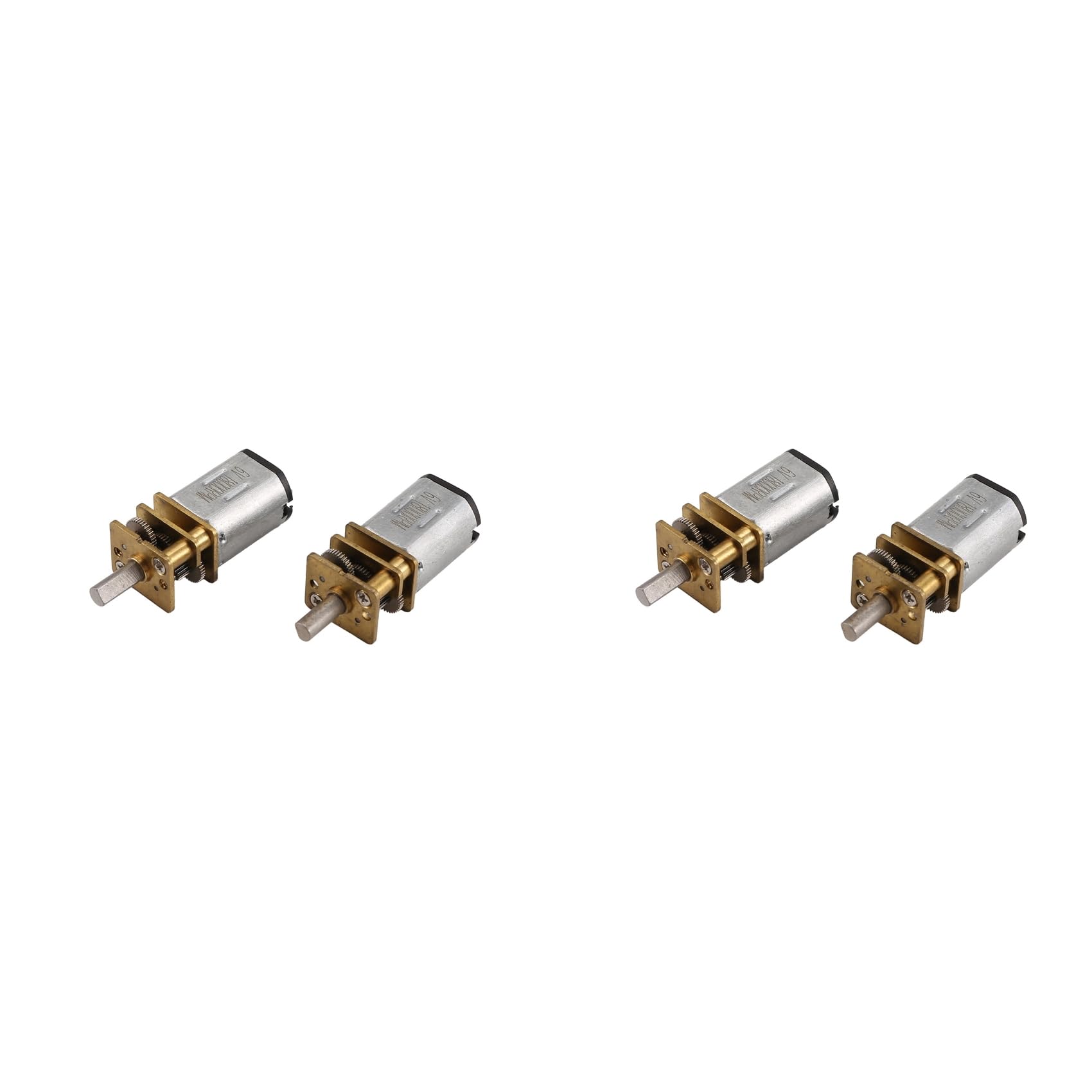 4X DC6V 30RPM N20 Micro-Speed Gear Motor Reduction Gear Motors with Metal Wheel
