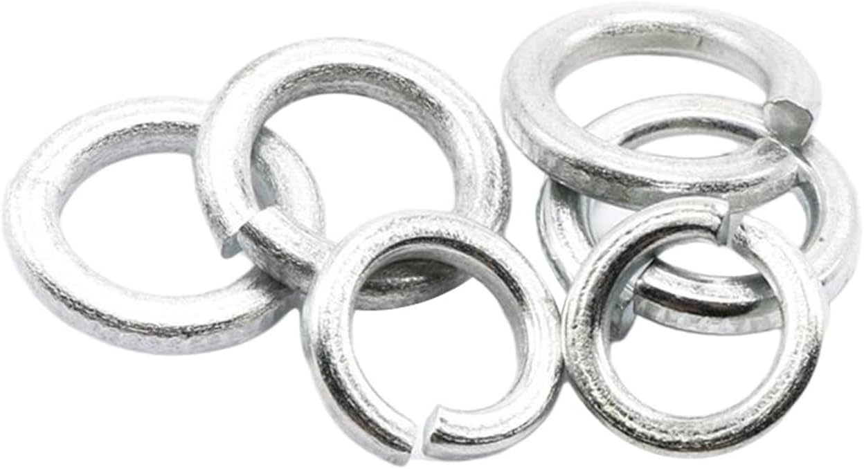 1-200pcs M2-M36 Galvanized Carbon Steel Spring Washers for Mechanical Equipment, Home Appliances(M12)