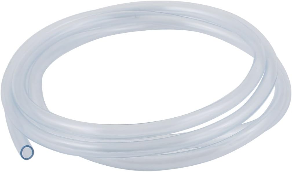 uxcell 8mm x 6mm Clear Fleaxible PVC Tube Pneumatic Polyurethane Hose 2M Length