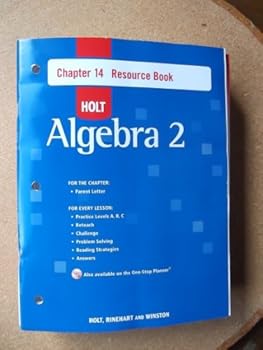 Paperback Ch 14 Res Bk W/ANS Alg 2 2007 Book