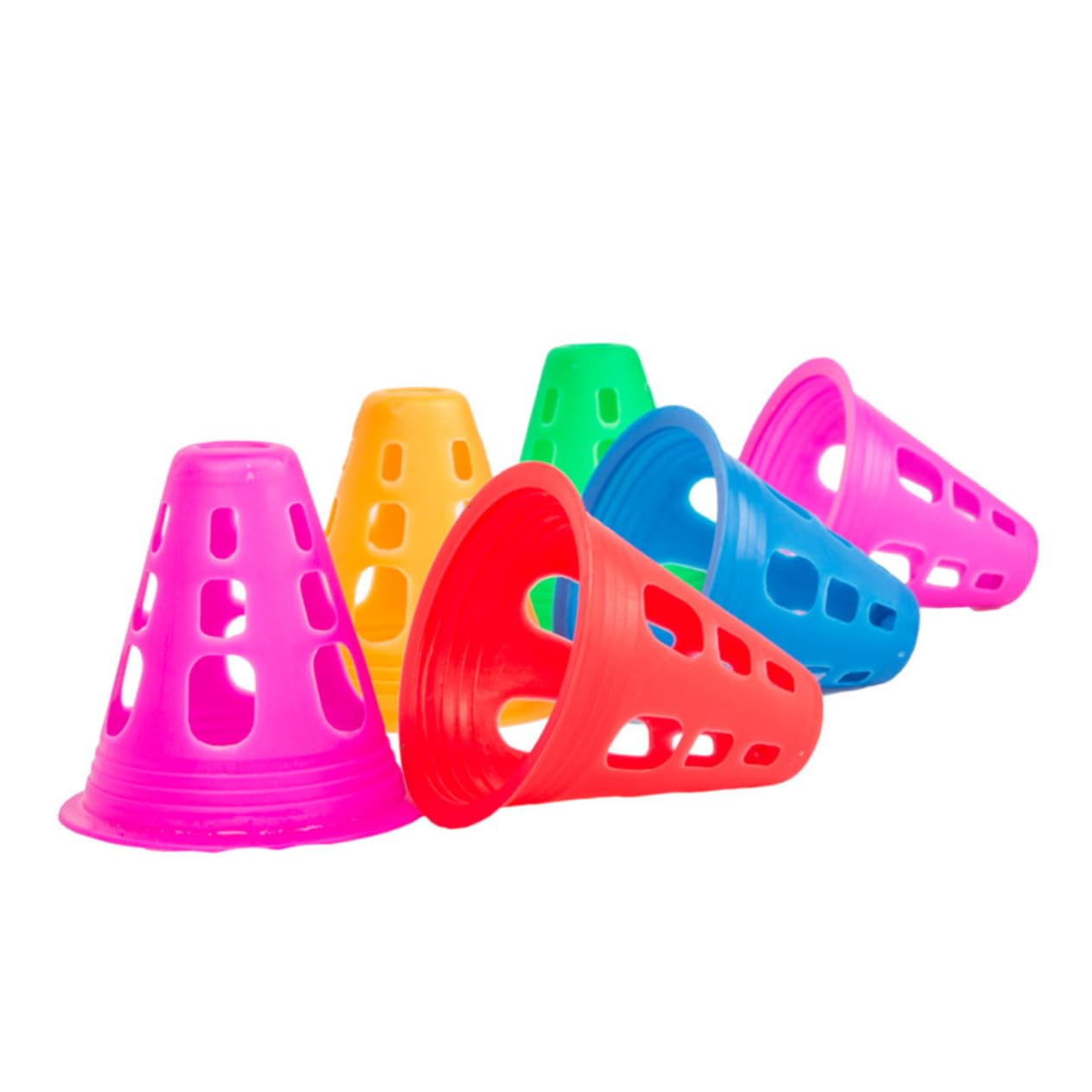 VICASKY Soccer Training Cones 10 Pack Plastic for Soccer Football Basketball and Roller Skating Enhance Boys and Girls' Patience and Practical Skills