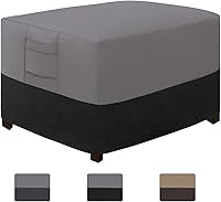 Vista 17 de Easy-Going - Funda para otomano de exterior, funda impermeable para otomano de patio, funda resistente para muebles de exterior con asas acolchadas