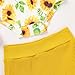 GRNSHTS Baby Girl Floral Clothes One Shoulder Sunflower Romper Diaper Shorts With Headband 2Pcs Outfits(Sunflower Yellow,6-12M)
