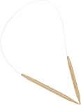 Clover Takumi Bamboo Circular 16-Inch Knitting Needles, Size 6