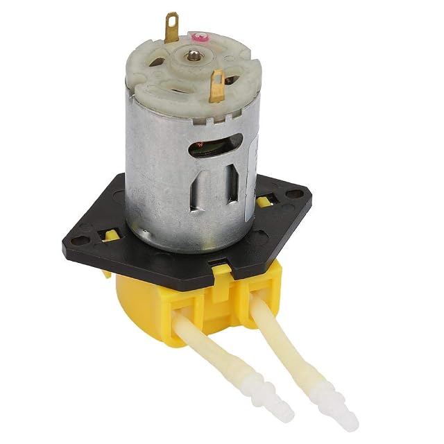 Foto 2 de 8 de Bomba peristáltica líquida del agua micro amarilla de DC12V grande para el tubo analítico 2 * 4m m…