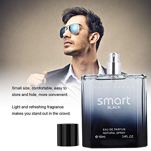 3.4Oz Black Portable Men Perfume Gentleman Long Lasting Light Fragrance Liquid Perfume, Long-Lasting Pour Homme Spray, Designed To Embody Masculine Strength And Vigor #TOP5