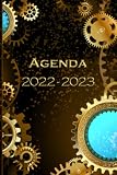 Agenda Scolaire Journalier Collège Lycée Ado Étudiant - Thème Steampunk: 1 page de devoirs par jour - 330 pages - A5 petit format