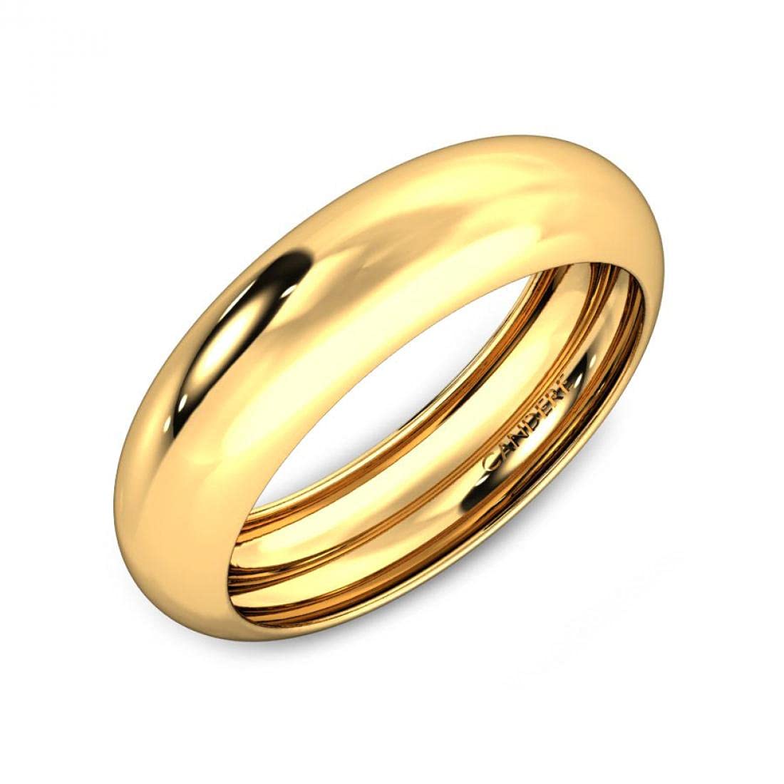 CANDERE - A KALYAN JEWELLERS COMPANY Womens Lightweight 18kt Yellow Gold Band Ring (B098XLWDYJ) Amazon Price History, Amazon Price Tracker