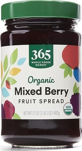 365 by Whole Foods Market, Organic Mixed Berry Fruit Spread, 17 Ounce