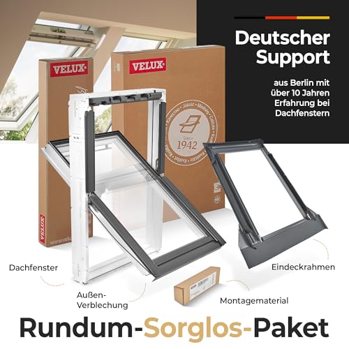 Original Velux Dachfenster - Thermo Technology (66 x 118) mit Eindeckrahmen