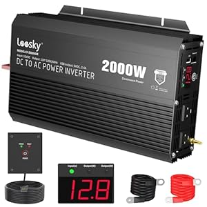 Loosky 2000W Wechselrichter 12V auf 110V/120V