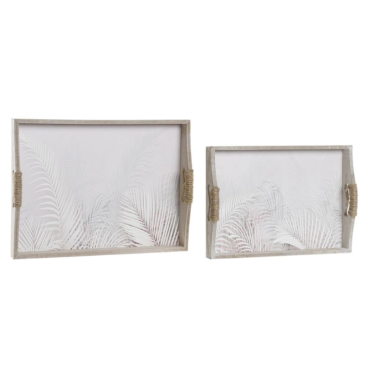 Jeu de plateaux DKD Home Decor standard pour le service et la décoration de votre table