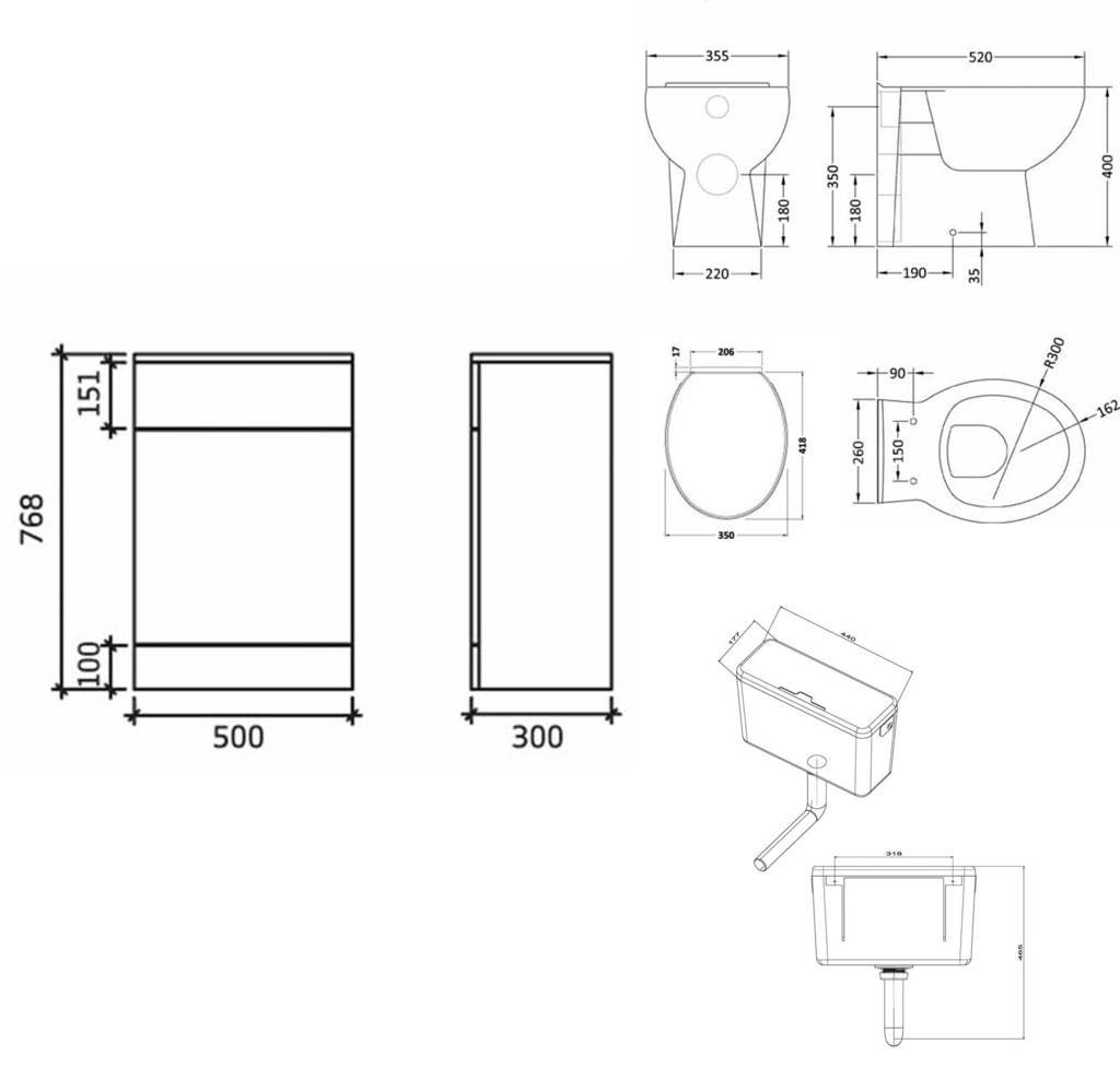 Artis® Centro 1100 Cobination Vanity Unit Furniture Set, Wash Basin