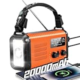 Véritable lampe de lecture et lampe de poche à 4 modes : afin de fournir un meilleur confort à nos yeux, nous avons complètement reformé l'angle et la position de la lumière. Lampe ouverte à l'arrière de la radio de survie, la lampe de lecture n'est pas bloquée par d'autres parties et a une meilleure portée d'éclairage, dispersant ainsi l'irritation de la lumière pour les yeux, ce qui est un changement humain. Également notre radio solaire avec 4 modes lampe de poche, faisceau lointain, faisceau bas, faisceau mixte et mode clignotant SOS (appuyez et maintenez 3 secondes). À l'état complètement chargé, la lampe de poche et la lecture durent plus de 100 heures.