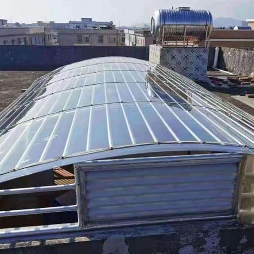 Couverture de toit de terrasse en plastique transparent polycarbonate