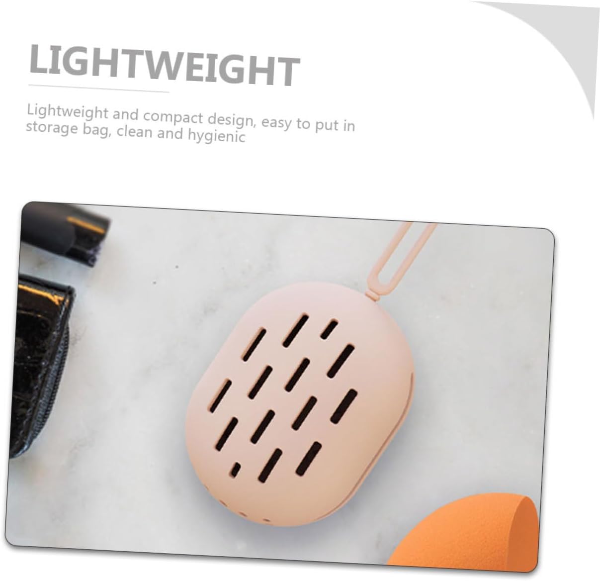 6pcs Silicone Makeup Sponge Case Portable Cosmetic Holder for Travel Ventilated Design for Quick Drying Beauty Egg Storage