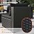 VONZOY Patio Furniture Set, 7-Piece Outdoor Sectional All-Weather Wicker Patio Conversation Set for Backyard, Poolside, Garden, Black
