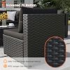 VONZOY Patio Furniture Set, 7-Piece Outdoor Sectional All-Weather Wicker Patio Conversation Set for Backyard, Poolside, Garden, Black #5