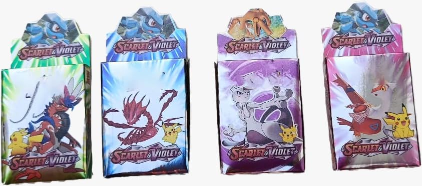 PECULIAR New Mini PM Scarlet and Violet with4 Box Combo (30 Cards in 1 Box), Totally Surprising Sealed Pack Card Game in Attractive Paper Box for All Age (B0C3MNTX4K) Amazon Price History, Amazon Price Tracker