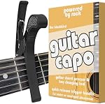 Guitare Capo pour Acoustique & Guitares électriques - Outil de guitare pour changer instantanément la clé - Presseur de choeur - Libération rapide, action de printemps - Conception de Blackbird