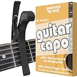 Guitar Capo for Acoustic & Electric Guitars - Guitar Tool to Instantly Change Key - Chord Presser - Quick Release, Spring Action - Blackbird Design