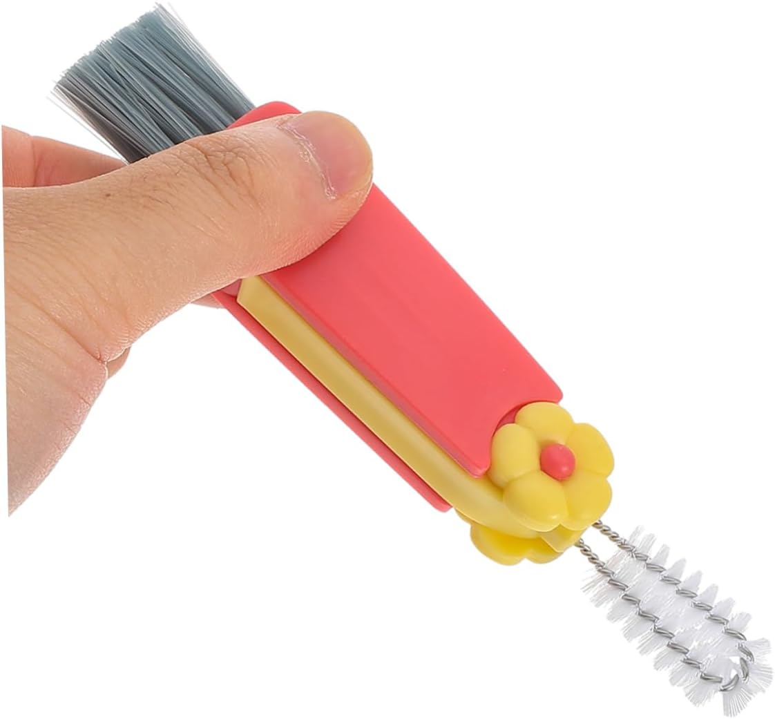 Bottle Cleaning Brush Set Flower for Cups Baby 9 Piece