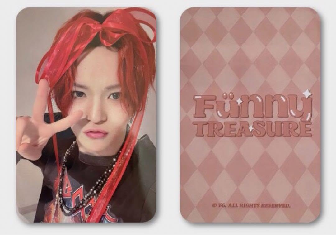 ヨシ treasure トレカ funny リボントレカ : TREASURE ヨシ リボン