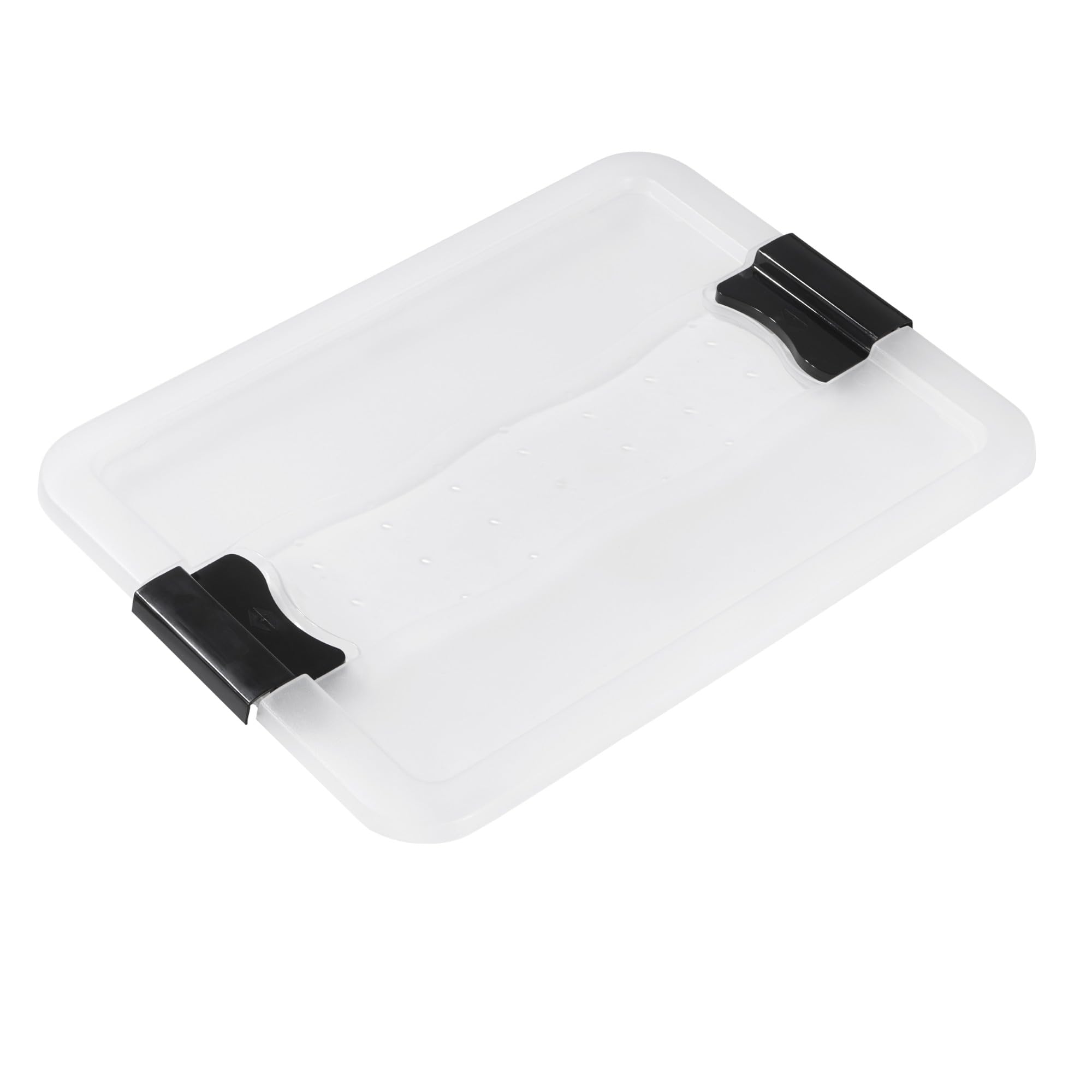 keeeper cornelia 3x Aufbewahrungsbox mit Deckel und Schiebeverschluss, 39,5 x 29,5 x 9,5 cm, 7 l, Transparent