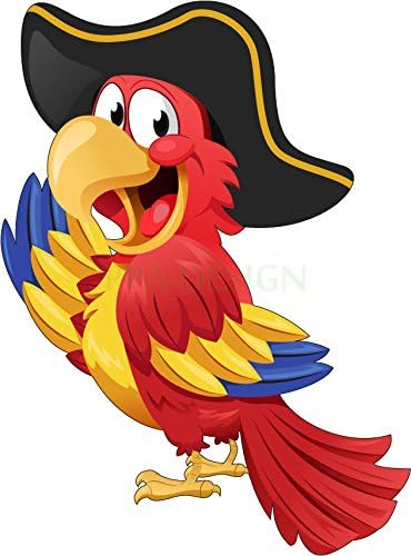 Sticker Enfant Perroquet Pirate Saef1023 Hauteur 30cm Amazon Fr Cuisine Et Maison