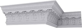 Ekena Millwork Endurathane Odessa Leaf Crown Moulding 7-3/4"H x 94-1/2"L Factory Primed Urethane Trim