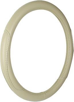 Custom Accessories 38855 Tan Leatherette Steering Wheel Cover
