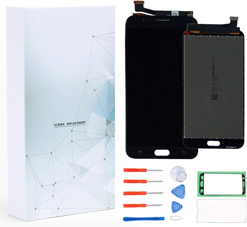 Maojia LCD Display Touch Screen Digitizer Assembly Replacement for Galaxy J7 2018 J737 J737vpp SM-J737P / J7 LTE-A J737P /J7 Aero J737V/J7 Aura/J7 Crown/J7 Top J737T /J7 Refine 2018 (J7 2017_B)